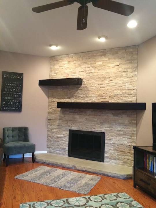 New Stone Fireplace Hinsdale Lagrange Western Springs